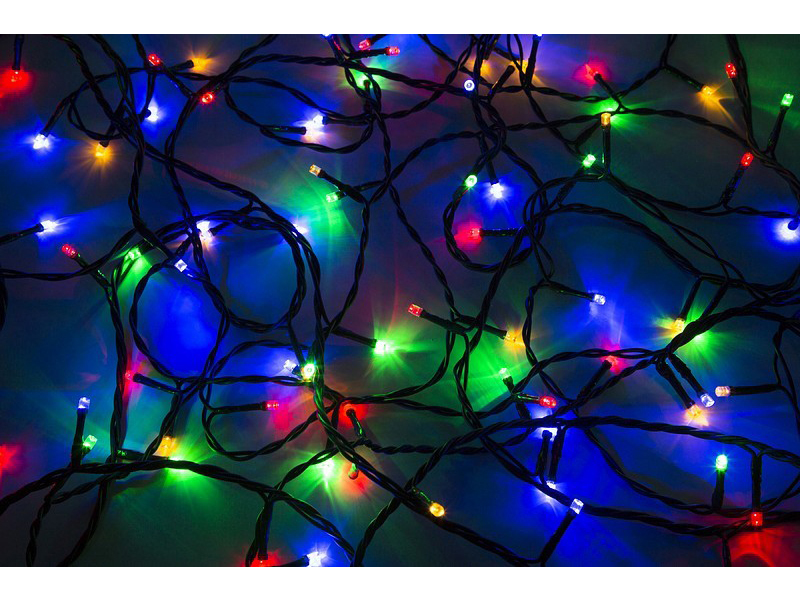 фото Новогодняя электрическая гирлянда neon-night дюраплей led 885407 315-139 12 м разноцветный