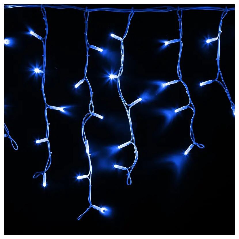 фото Световая бахрома neon-night 885365 255-203 4х0,6 м синий