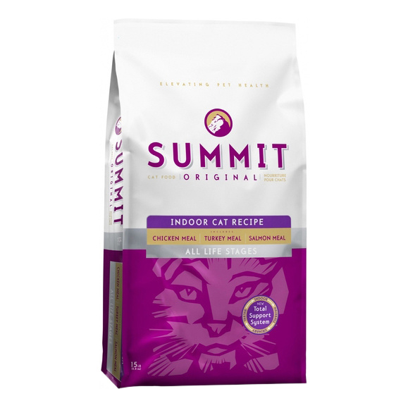 фото Сухой корм для кошек summit original indoor cat recipe, индейка, лосось, цыпленок, 6,8кг