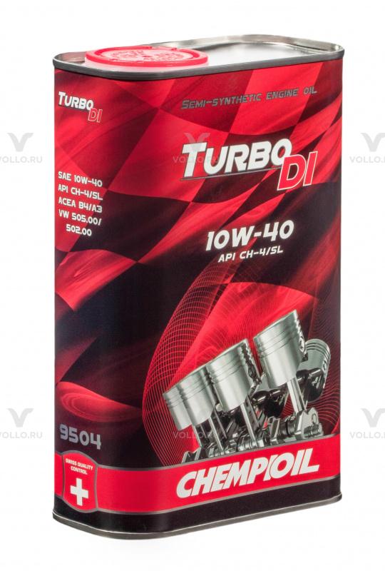 фото 9504 chempioil turbo di 10w-40 (a3 b3) 1 л. (metal) полусинтетическое моторное масло 10w40