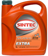 фото Моторное масло sintec extra 20w50 5 л