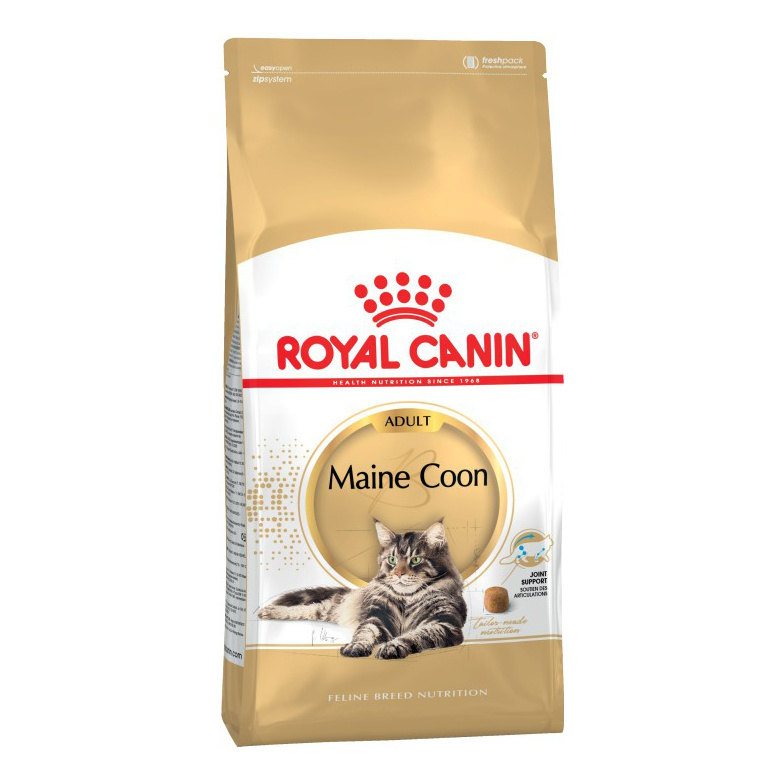 фото Сухой корм для кошек royal canin maine coon adult, домашняя птица, 4кг