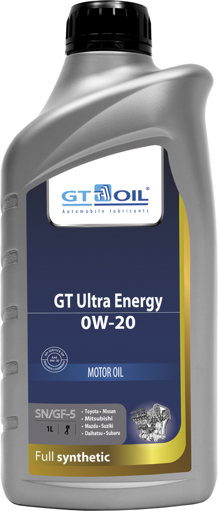 фото Моторное масло gt oil ultra energy 0w20 1 л