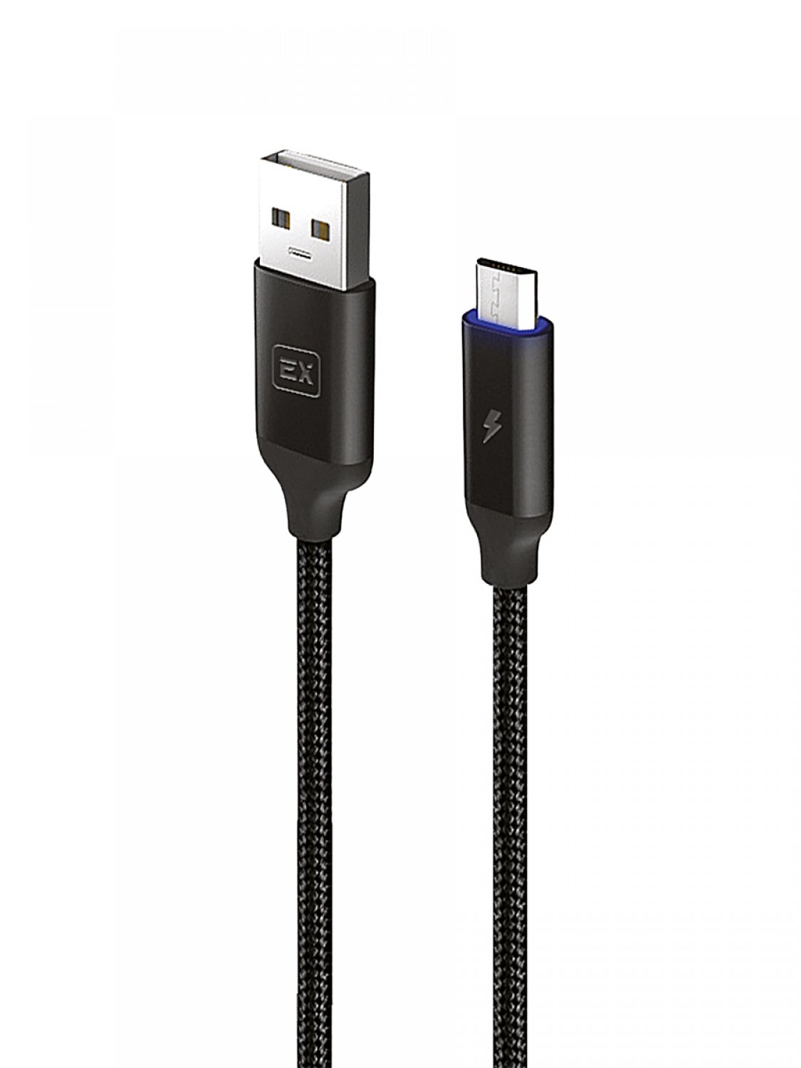 фото Кабель exployd auto disconnect sonder qc3.0 usb-micro 1m black