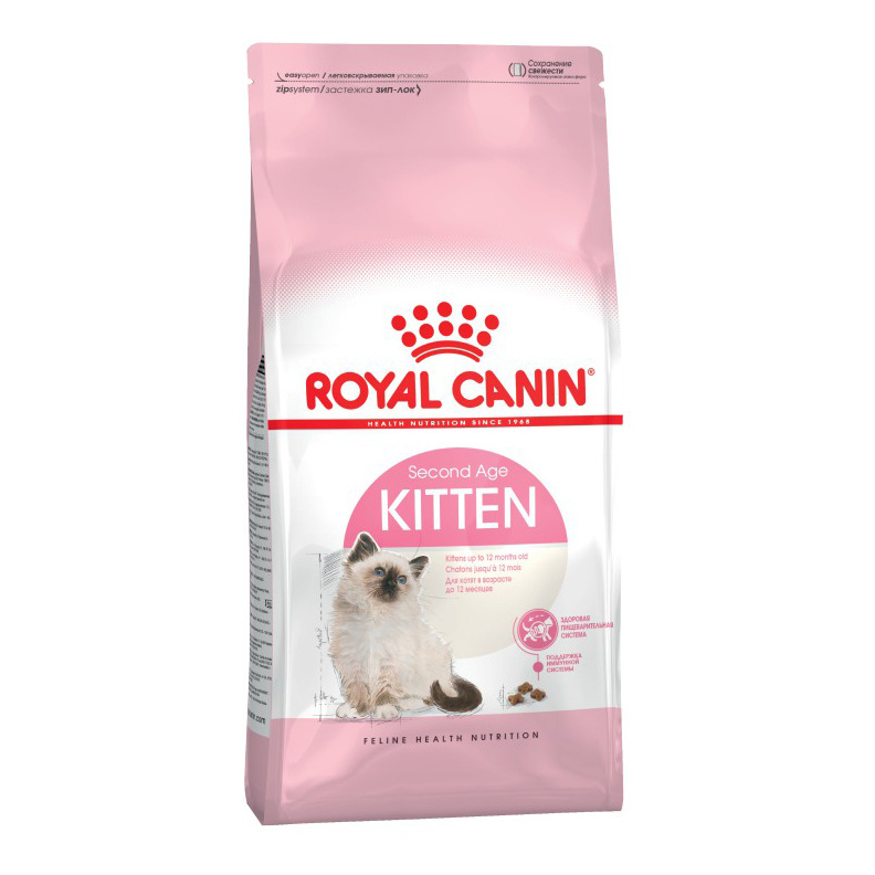 фото Сухой корм для котят royal canin feline health nutrition kitten, домашняя птица, 10кг