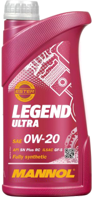 Моторное масло Mannol Legend Ultra 0W20 1л