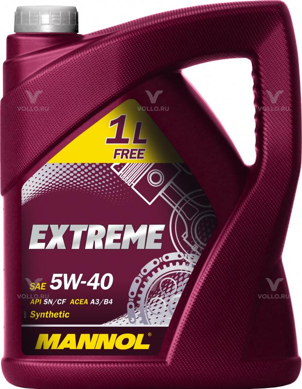 фото Масло mannol extreme sae синт.5w40 (4+1л) акция