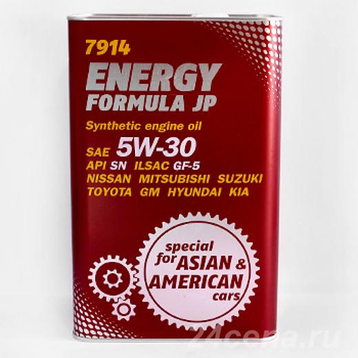 Моторное масло Mannol Energy Formula JP Metal 7914-1 5W30 1л
