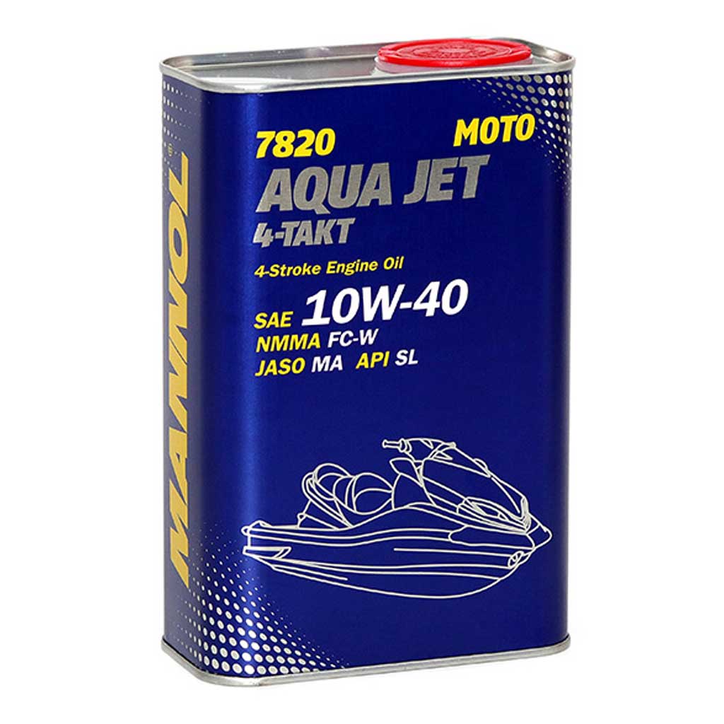 фото 7820 mannol 4-takt aqua jet 10w-40 1 л. (metal) синт. моторное масло