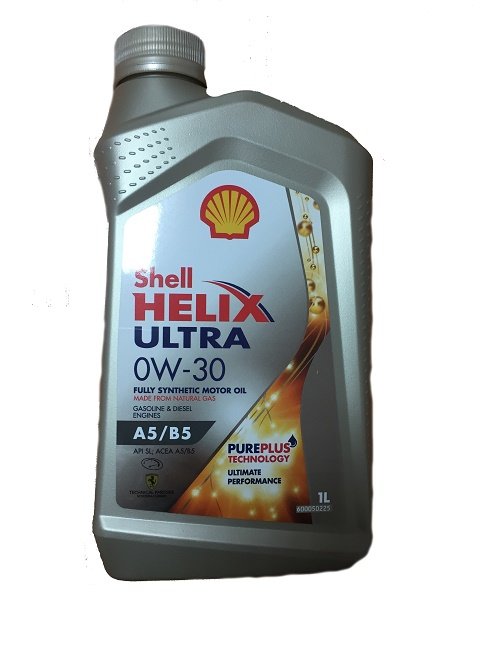 фото Моторное масло shell helix ultra a5/b5 0w30 синтетическое 1 л 550052174