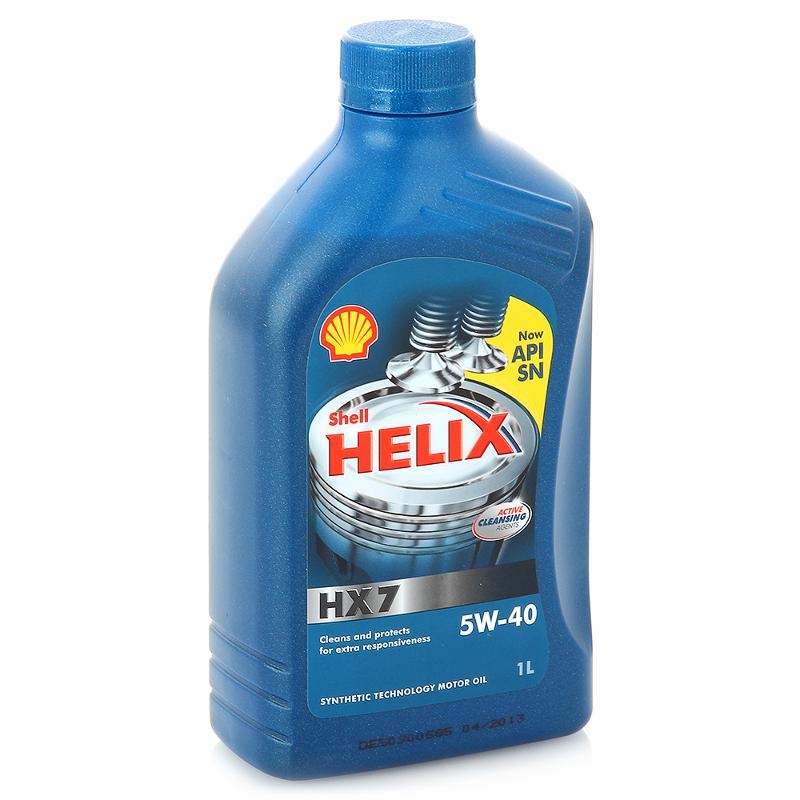 фото Shell моторное масло shell helix hx7 sn 5w40 полусинтетическое 1 л 550051496