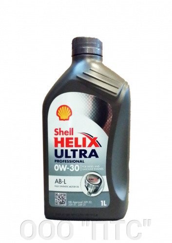 фото Моторное масло shell helix ultra professional ab-l 550046413 0w30 1 л