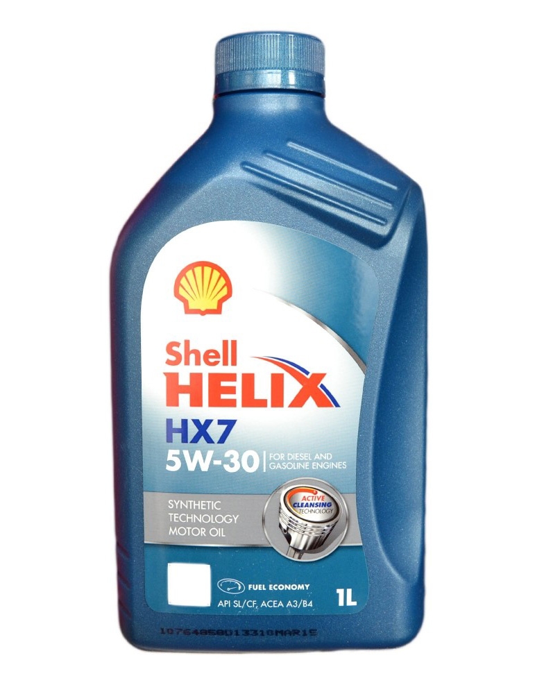 фото Моторное масло shell п/синтетика shell helix hx7 5w-30 1l