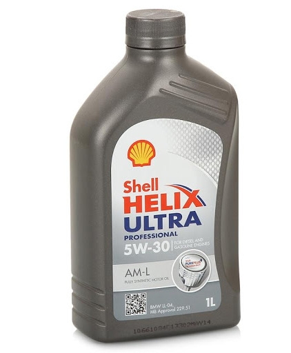 фото Shell моторное масло am-l 5w-30,1л/helix ultra professional am-l