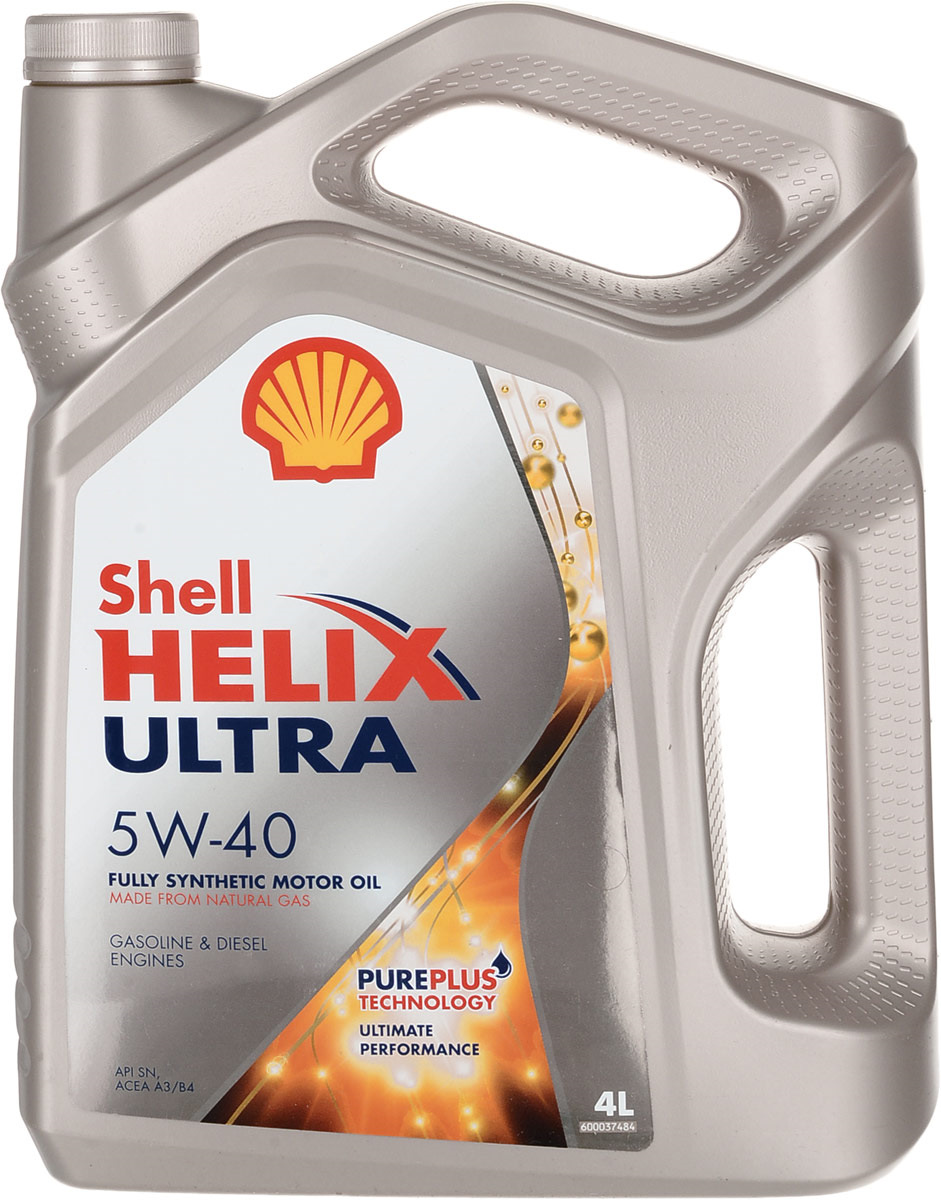 фото Shell моторное масло синтетическое helix ultra 5w40 4 л