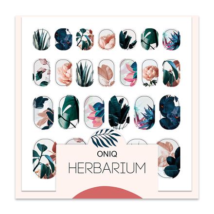 

ONIQ, Термопленка для дизайна ногтей Skin, Herbarium №1