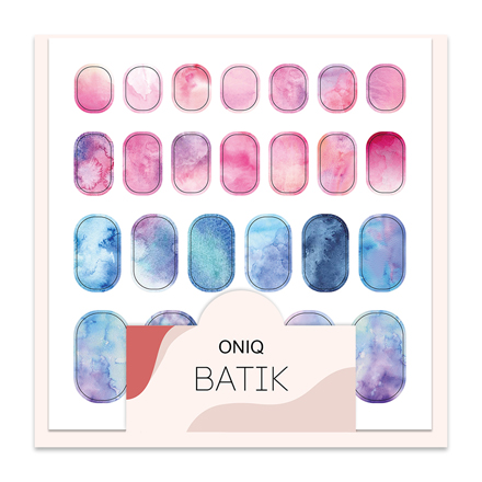 

ONIQ, Термопленка для дизайна ногтей Skin, Batik №2
