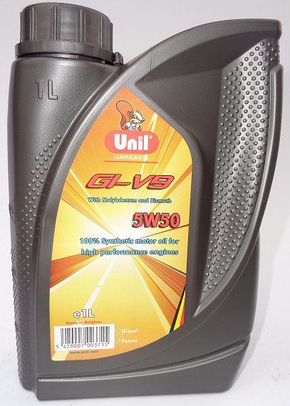 

Моторное масло Unil GI-V9 5W50 1 л, GI-V9