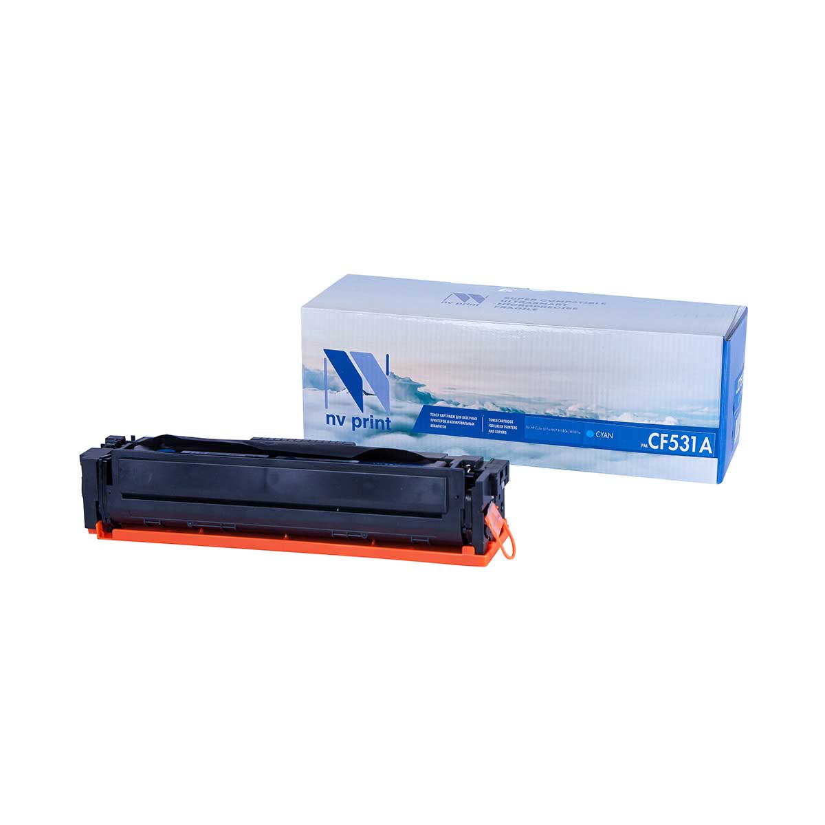 фото Картридж для лазерного принтера nv print cf531ac, голубой