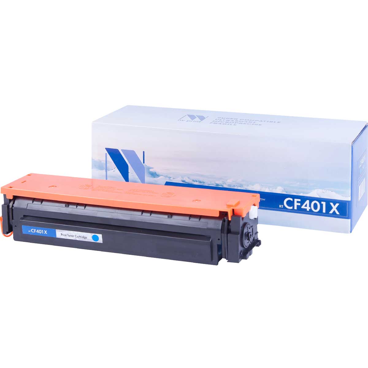 фото Картридж для лазерного принтера nv print cf401xc, голубой