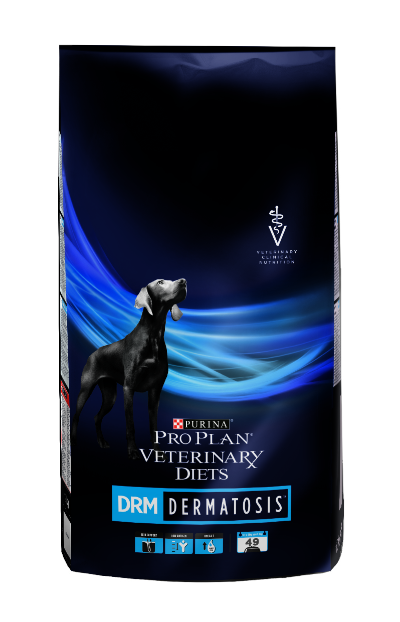 фото Сухой корм для собак pro plan veterinary diets drm dermatosis, при дерматозах, 12кг