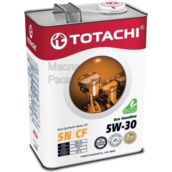 фото Моторное масло totachi eco gasoline semi-synthetic sn/cf 5w30 4 л