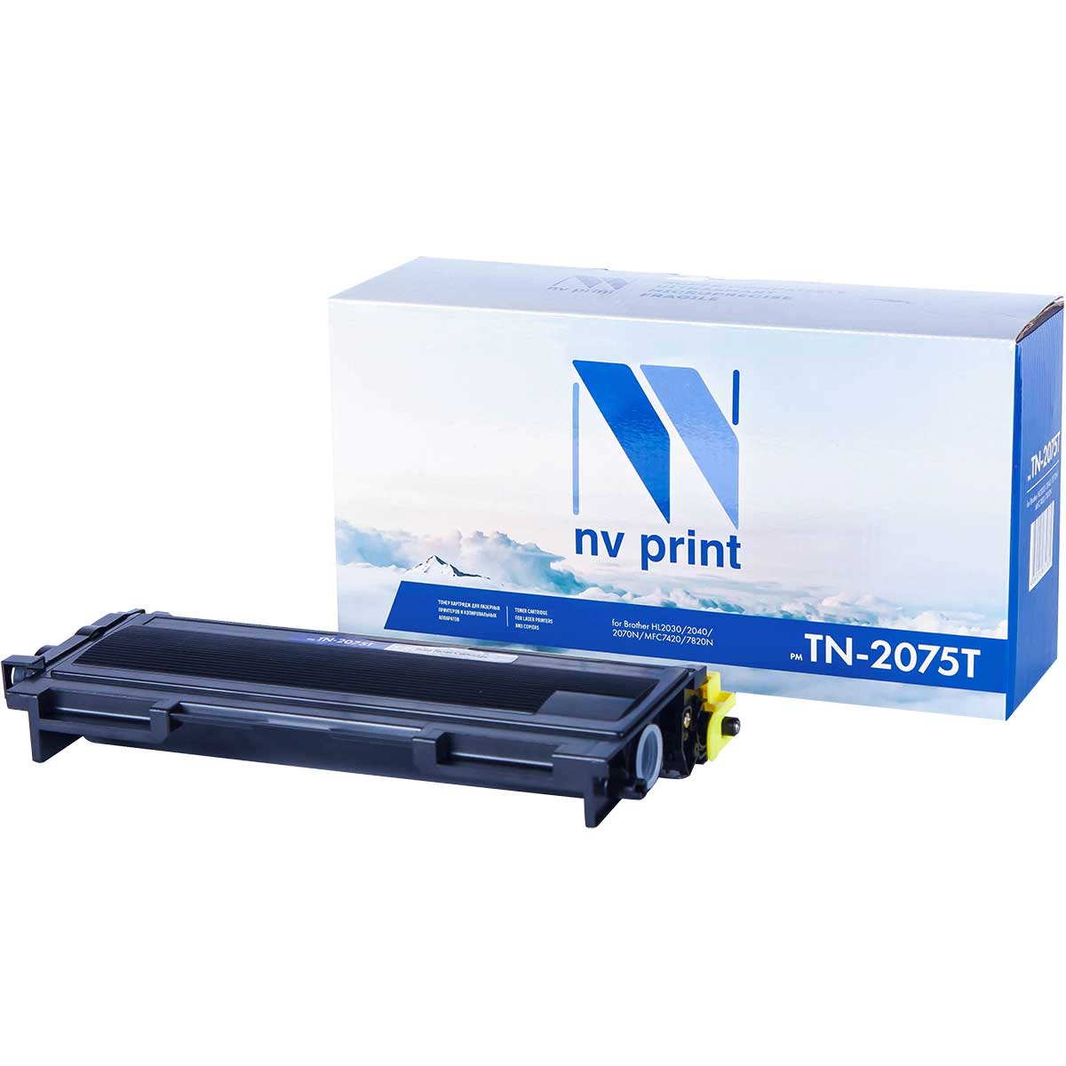 фото Картридж для лазерного принтера nv print tn2075t, черный