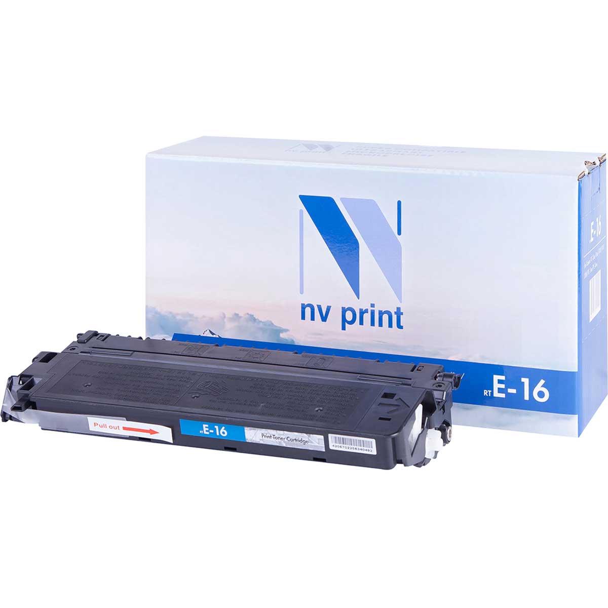 Картридж для лазерного принтера NV Print E16, черный