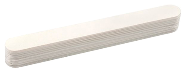 фото Набор прямых пилок для ногтей zinger, 180/240, белый