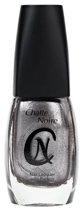 фото Лак для ногтей chatte noire хром №201 темно-серебряный 15 мл