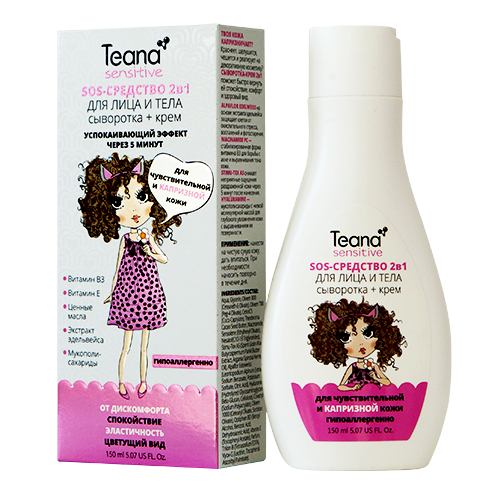 

SOS-средство 2в1 для лица и тела Teana Sensitive