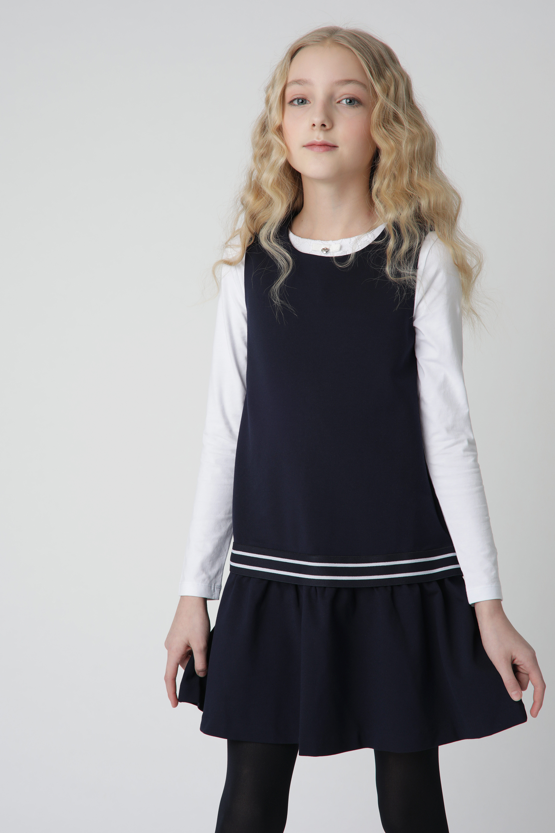 

Сарафан детский Gulliver 220GSGC5004 синий р.158, 220GSGC5004