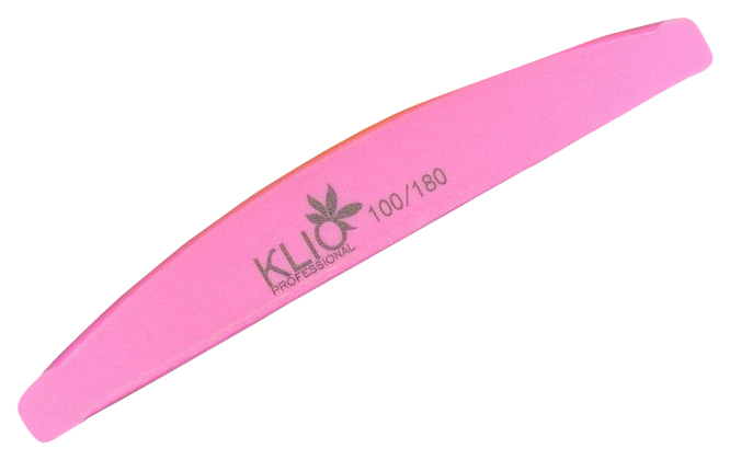 

Баф полукруглый Klio Professional 100/180 Розовый, для шлифовки искусственных ногтей