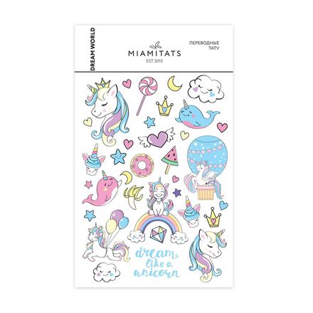 

Miami Tattoos, Переводные тату Dream World, Черный