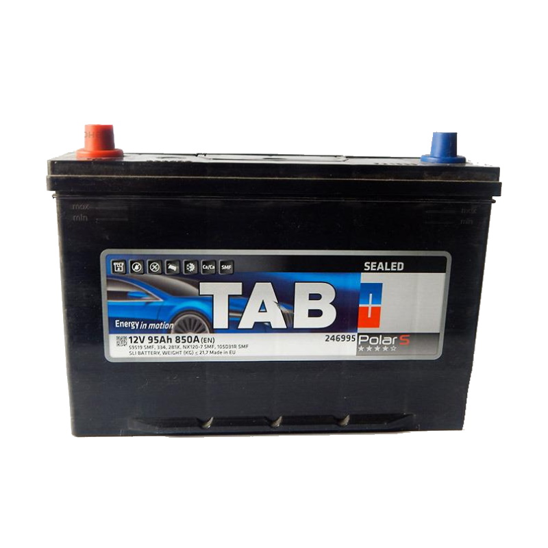 фото Аккумулятор легковой "tab" polar jis 95ач п/п 105d31r tab batteries