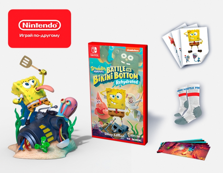 

Игра SpongeBob SquarePants: Battle For Bikini Bottom-Rehydrated. Shiny Edition для NSW