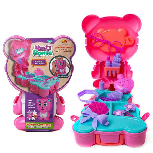фото Набор салон красоты junfa toys чудо-ранец кошка-модница pt-01302