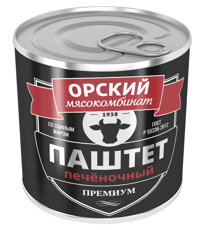 

Паштет Орский мясокомбинат Премиум печеночный 250 г