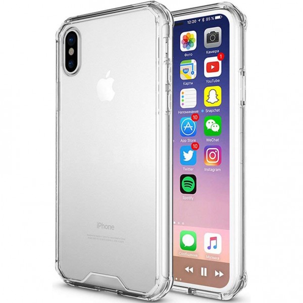 фото Чехол king kong armor для apple iphone xs max (6.5) transparent