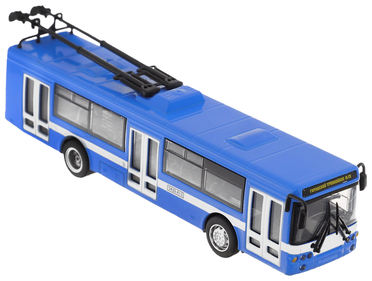 

Тролейбус China Bright Pacific Ltd 6407B/DT металлический инерционный, Синий