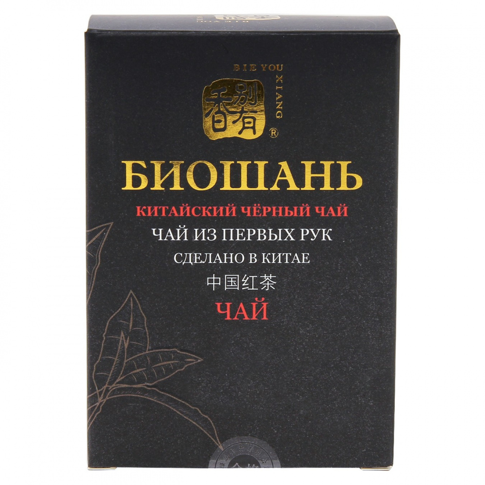 Чай БиоШань China Black Tea, черный листовой, 80 гр