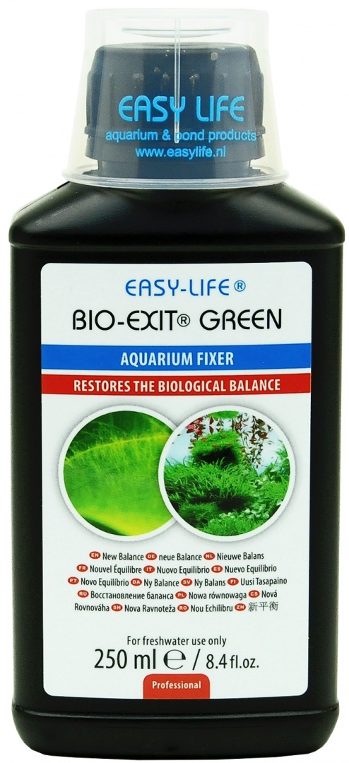 

Кондиционер для восстановления биологического баланса воды EASY LIFE Bio-Exit Green, 250мл, Bio-Exit Green