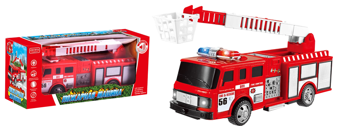 

Машинка Игротрейд Пожарная ZY830705 на батарейках, Красный