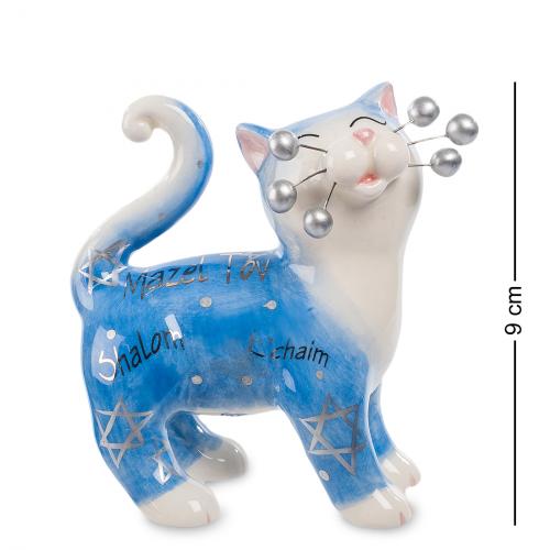 

Фигурка декоративная Pavone, Кот Давид, 9*5*9 см, Голубой