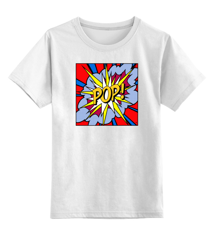 Купить 0000000754729, Детская футболка Printio Pop art цв.белый р.164,