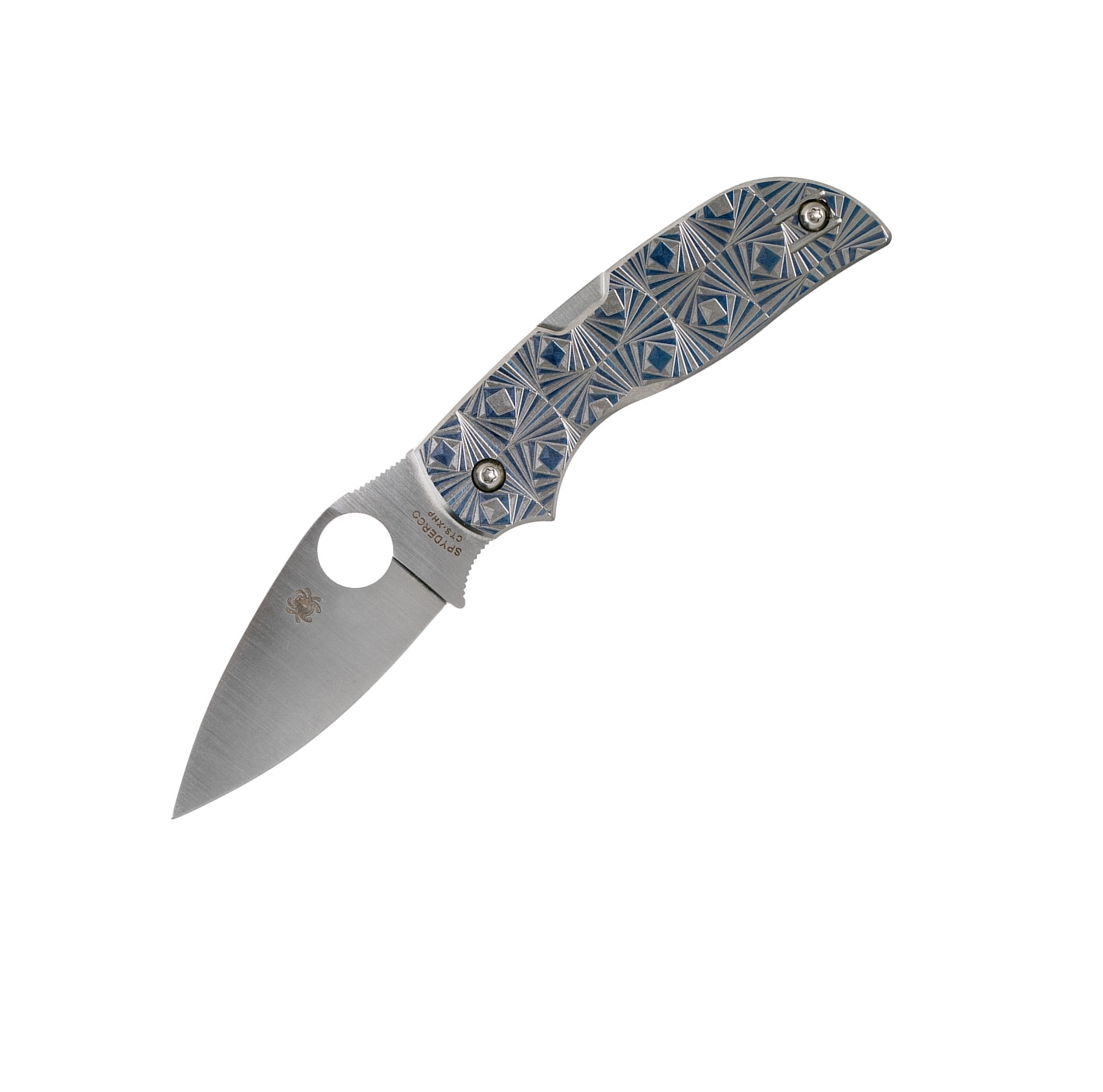 Туристический нож Spyderco Chaparral, blue/silver