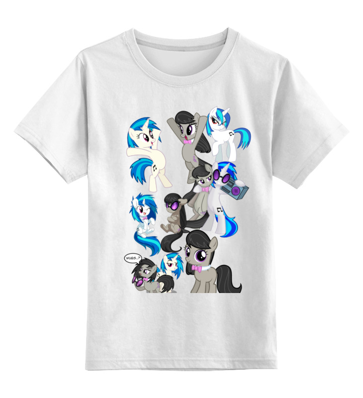 

Детская футболка Printio Octavia and vinyl цв.белый р.164, 0000000753130