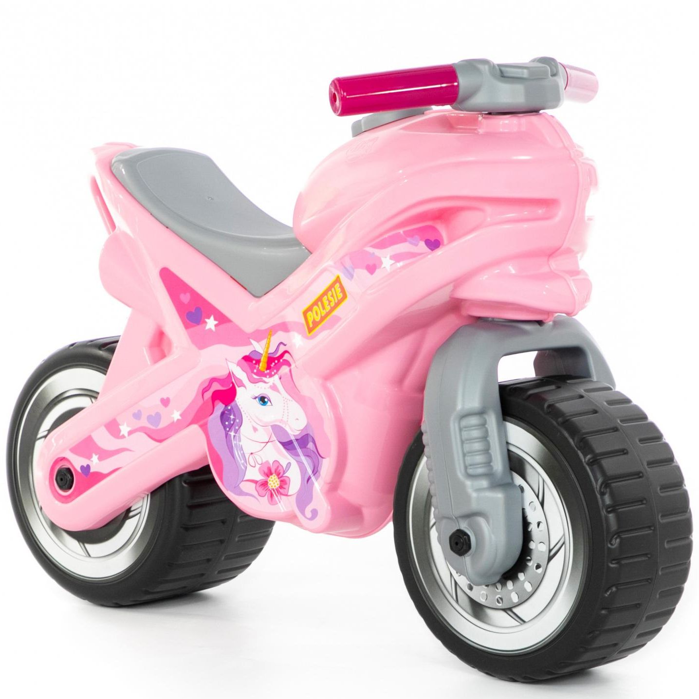 Каталка-мотоцикл Полесье МХ розовый каталка big мотоцикл пушкар sport bike