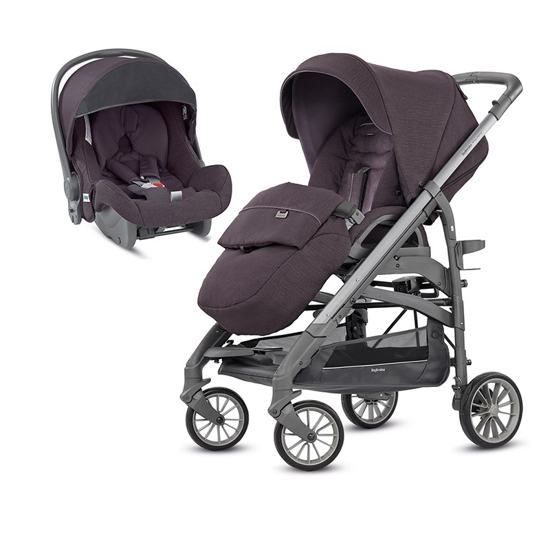 

Прогулочная коляска Inglesina Trilogy marron glace на сером шасси, Trilogy