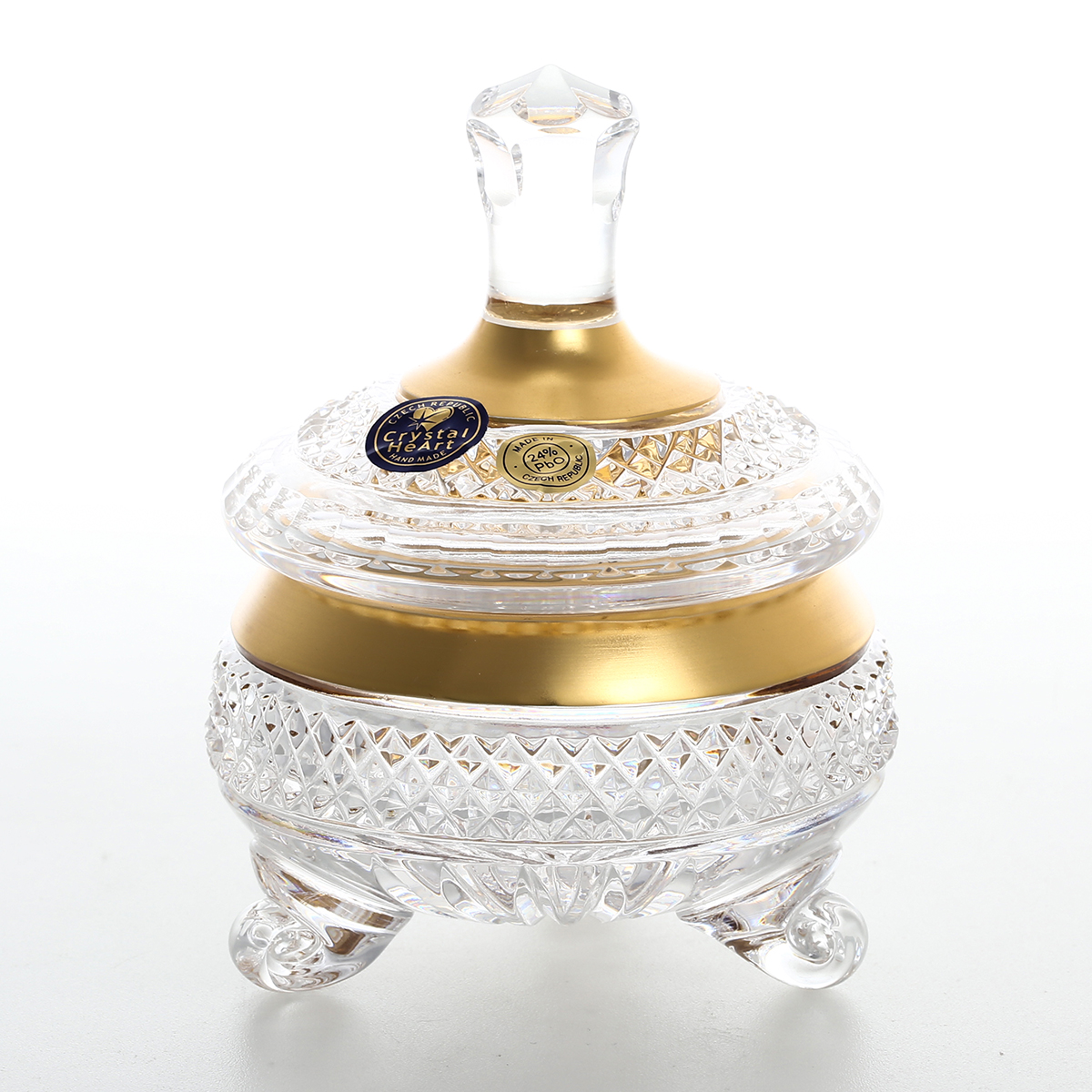 

Конфетница с крышкой Crystal Heart 8,5 см
